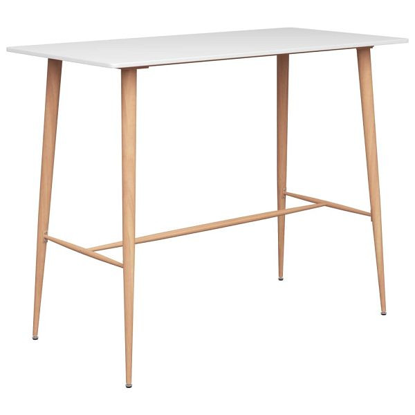 vidaXL Bartisch Weiß 120x60x105 cm, 248145, 8719883791135