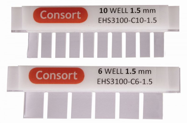 Consort MT Kamm 26 Proben, 1,0 mm, Zubehör zum EHS3600-Serie-Elektrophorese-System, EHS3600-CMT26-1.0