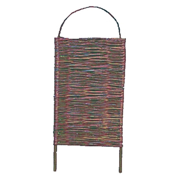 T&J ALESSIA Steckparavent aus Weidengeflecht, 56 x 130/156 cm, Steckpfähle Ø 3 cm, 36143