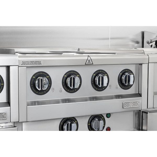 Buffalo 600 Serie 4-Platten Elektro Umluftofen, 40 mm dicke Ofentür, SA808