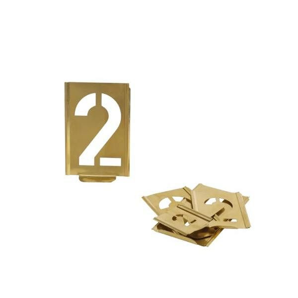 KUKKO Profi-Signierschablonen-Satz (Zahlen) mit Steckmechanismus und 100 mm Schrifthöhe, 327-100-Z