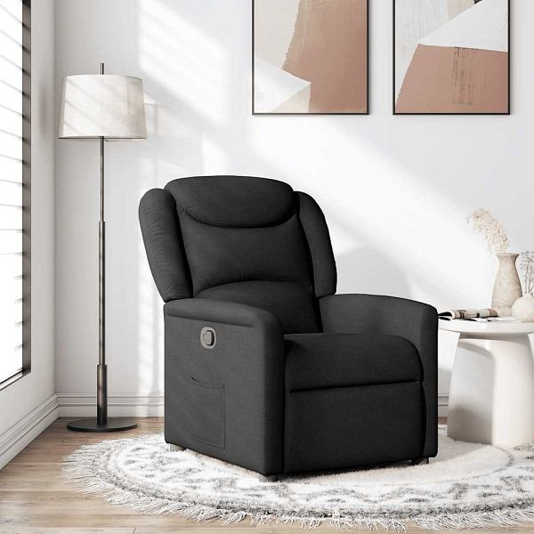vidaXL Relaxsessel Schwarz Stoff, 4015598, 8721158336040
