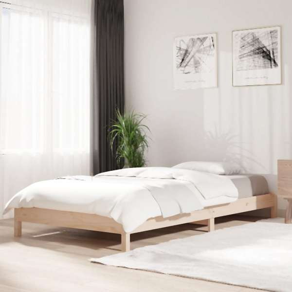 vidaXL Stapelbett Schwarz 80x200 cm Massivholz Kiefer, 820397