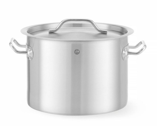 Hendi Fleischtopf - mit Deckel, Edelstahl 9l 250x180 mm Budget, 832820