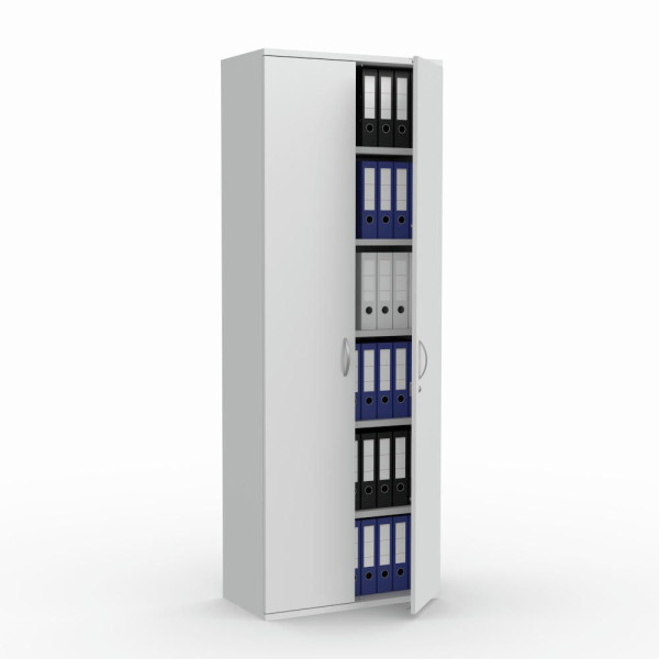 Deskin Flügeltürenschränke MULTI M pro, Dekor lichtgrau, B 800 x H 2250 x T 420 mm, 270147