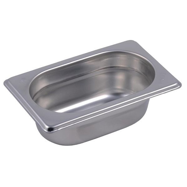 Gastro M Edelstahl GN-Behälter 6,5cm GN1/9, verstärkte Kanten, GR700