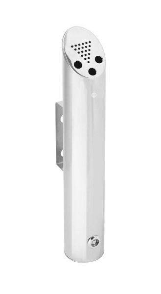 Hendi Aschenbecher zur Wandmontage, sehr robust, Edelstahl, 440216