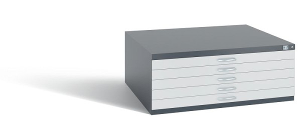 C+P Schubladenschrank Serie 7100_7200, H420xB1100xT765 mm, Anthrazit/Grau, 7100-000 S10264