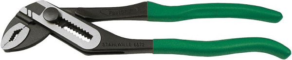 STAHLWILLE Wasserpumpenzange FastGRIP Nr.6572 Länge 240 mm Maulweite max.37 mm Kopf poliert Griffe Kunststoff-Hülle geraut, 65726240