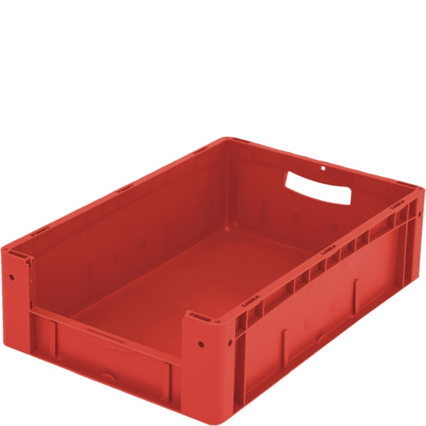 BITO Eurostapelbehälter XL Set /XL 64174 600x400x170 rot, Etikett Entnahmeöffnung stirnseitig, C0290-0037