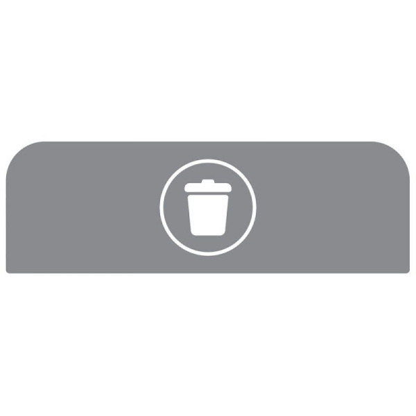 STEIN HGS Configure Recycling-Station Hinweistafel Abfall, grau, 87 Liter, FR, 84082.0006