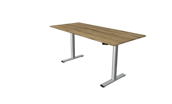 Kerkmann Steh-/Sitztisch Move 1 base 1800 x 800 mm, elektrisch höhenverstellbar von 730-1230 mm, Asteiche, 10300755