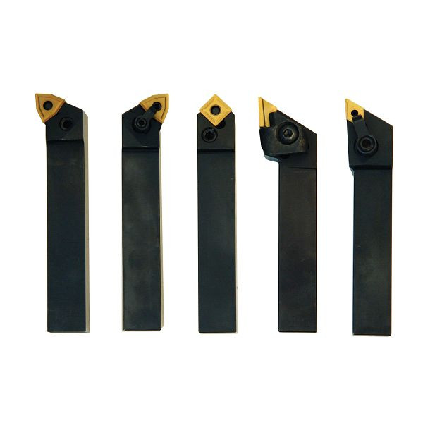 Optimum Drehmeißel-Satz, Drehmeissel Satz 20mm 5-teilig in Alu Box, 3441670