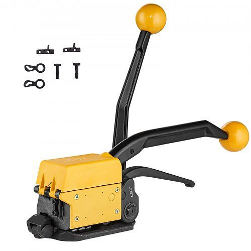 VEVOR Stahl-Umreifungsgerät für 1/2"-3/4" Breite, 3-in-1 (Spanner, Crimper, Cutter), manuelle Bandverpackungs-Banderoliermaschine, SDGDKZGJDJT04MNNHV0