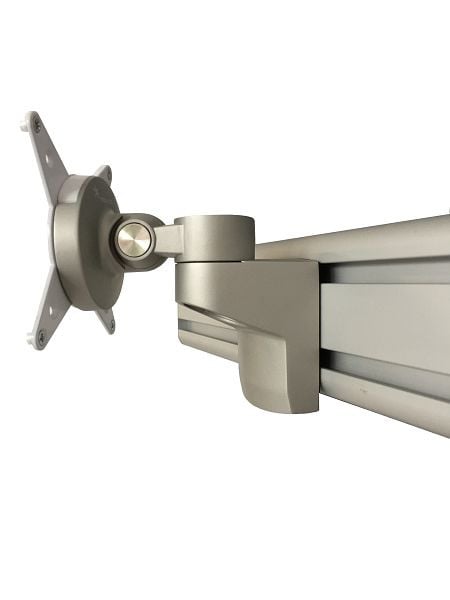 Hammerbacher ORGA Bildschirmhalter, silber, drehbar 360°, neigbar, schwenkbar, VORGPD/S