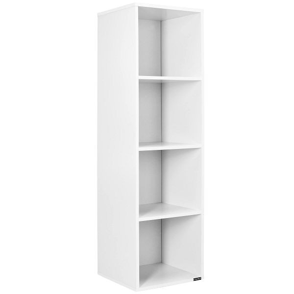 casaria Bücherregal Skylar Weiß 106x30x30cm, 109249