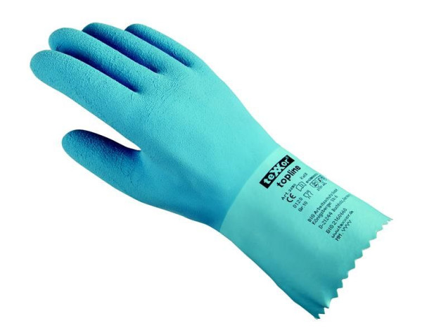 teXXor Chemikalienschutzhandschuhe "NATURLATEX, GERAUT", Größe: 11, VE: 12 Paar, 2250-11