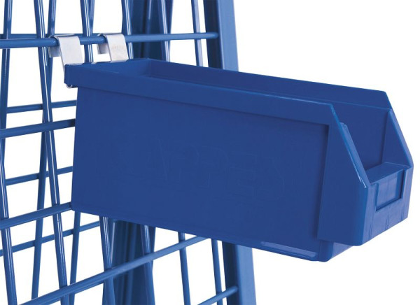 VARIOfit Materialkiste, Außenmaße: 290 x 140 x 130 mm, zur Montage am Werkstückwagen, fk-140.001