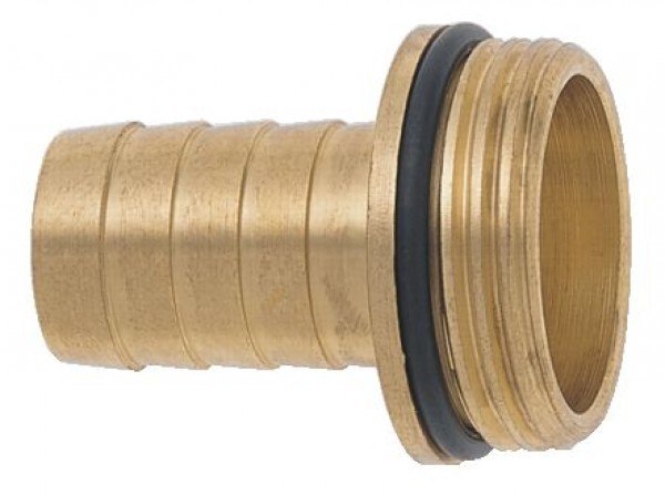 GEKA plus-1/3-Schlauchverschraubung, AG G 3/4" - 13mm MS mit O-Ring, VE: 10 Stück, 24.1076