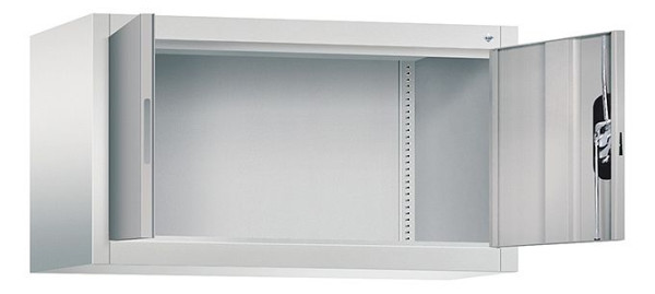 C+P Aufsatzschrank Acurado, H500xB930xT400mm, Farbe: Lichtgrau / Weißaluminium, Muldengriff, 9264-000 S10227