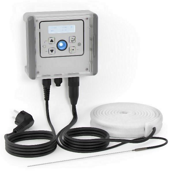 Kuhlmann Electro Heat Heizband-Kit - 0-400ºC - 250W/m - W530 Temperaturregler, Länge 0,5m, Glasseide-isoliert, 24-4566