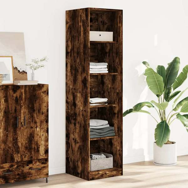 vidaXL Kleiderschrank Räuchereiche 50x50x200 cm Holzwerkstoff, 3307715