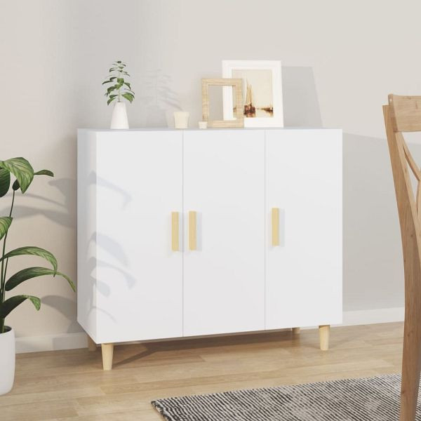 vidaXL Sideboard Weiß 90x34x80 cm Holzwerkstoff, 812492