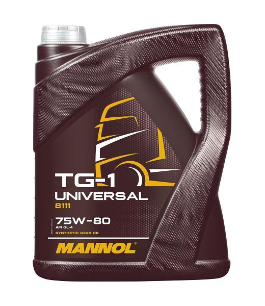 MANNOL Getriebeöl 8111 TG-1 Universal 75W-80 GL-4, VE: 5 l, MN8111-5