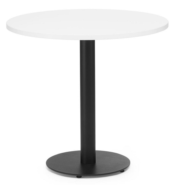 Deskin Cafeteria Tischsystem PARMA rund, Weiß, 800 x 800 x 755 mm, 287704