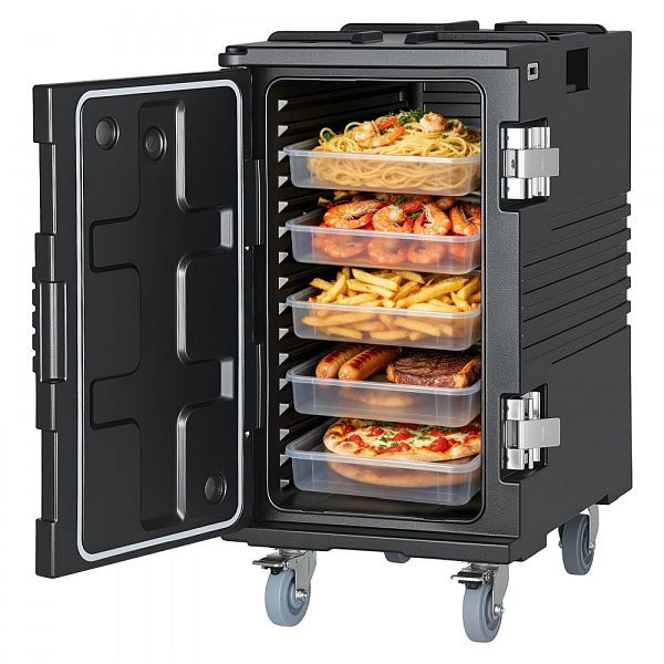 VEVOR Thermobox 120L, Isolierbox LLDPE 650x450x774mm, Warmhalte- & Kühlbox für Speisen & Getränke, (ohne Pfannen), SPBWXHSLLDPEFCNJJ001V0