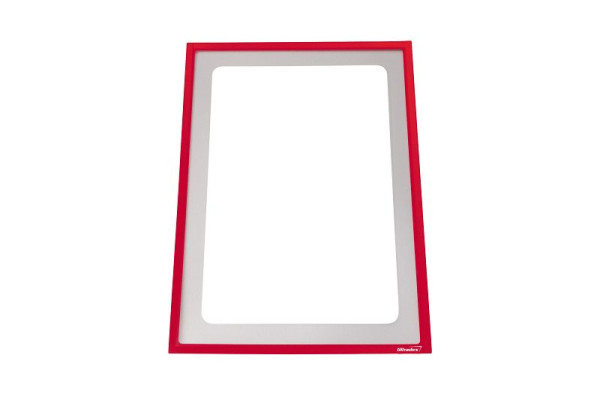 Ultradex Infotasche selbstklebend A4 hoch, mit Ausschnitt, rot, VE: 5 Stück, 879505