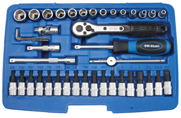 SW-Stahl Steckschlüsselsatz, 1/4", 41-teilig, 06450L, 4033592009119