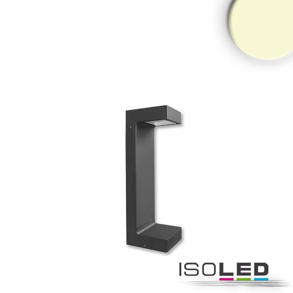 ISOLED LED Wegeleuchte Poller-1, 30cm, 7W, sandschwarz, warmweiß, 114266