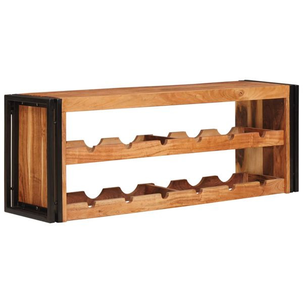 vidaXL Weinregal Braun 100 x 45 x 33 cm Massivholz Akazie, 4104764