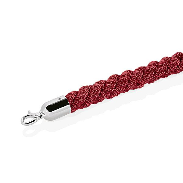 WAS Classic Verbindungskordel, Durchmesser 38 mm, 1,5 m, rot, mit verchromten Beschlägen, 2209152
