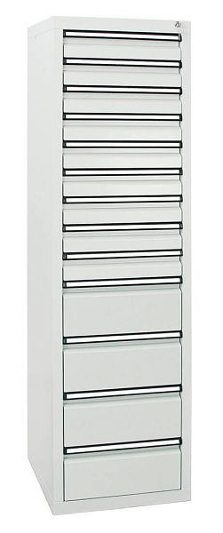 stumpf Schubladenschrank Serie STS 410, RAL 7035/7035, 13 Schubladen (9x100, 4x200 mm), 7105807