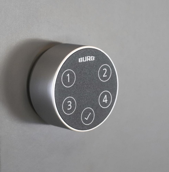 Deskin Elektronisches Codeschloss Intro, 4-stellig, Schwarz, 44 x 56 x 44 mm, 348616