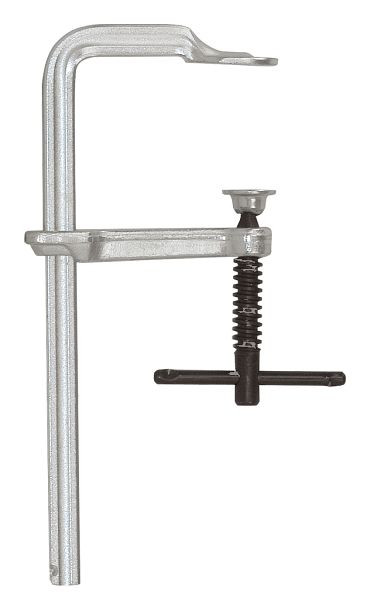 KUKKO Ganzstahl-Schraubzwinge VIRIDIS mit Knebelgriff, Spannweite x Ausladung der Spannzwinge: 600 x 120 mm, VE: 5 Stück, 469K0600-120