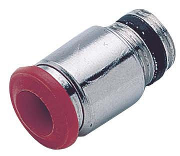 timmer B-GEkr-4-1/8-MSv, Gerade Einschraubverschraubung - konisch, rund mit elastischer Dichtung, Schlauch-Ø: 4 mm, Gewinde: 1/8", VE: 10 Stück, 03010005