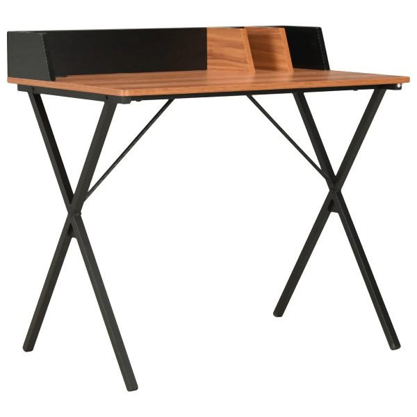 vidaXL Schreibtisch Schwarz und Braun 80x50x84 cm, 20274