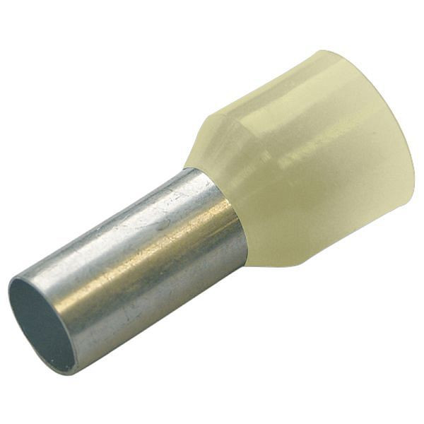 Haupa isolierte Aderendhülse 10 mm²/12 mm elfenbein, VE: 100 Stück, 270742
