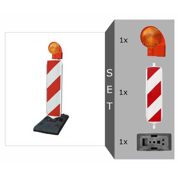 Stein HGS Sicherheitsbake Komplett-Set mit SD-System BASt-geprüft nach TL-Leitbaken, Set mit Folie RA2 (Typ 2), 12641