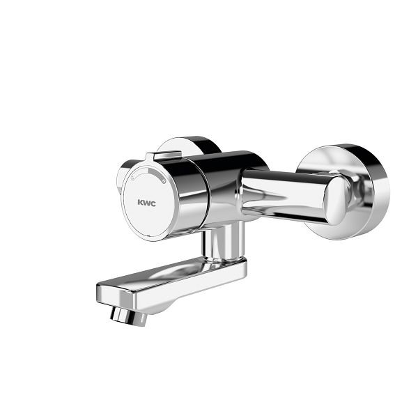 KWC Wandbatterie, F3, hydraulisch, Mischer, Schwenkauslauf, 100 mm, 3l, 2030039562