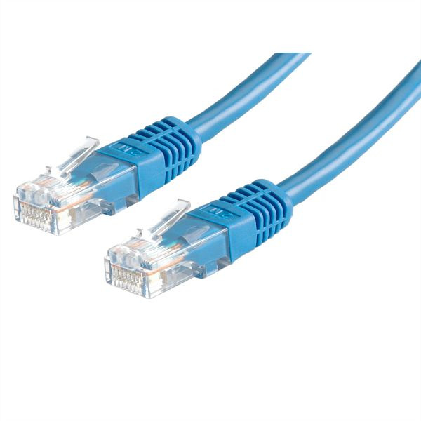 VALUE Patchkabel Kategorie 6 (Class E) UTP, blau, 1 m, 21.99.1534