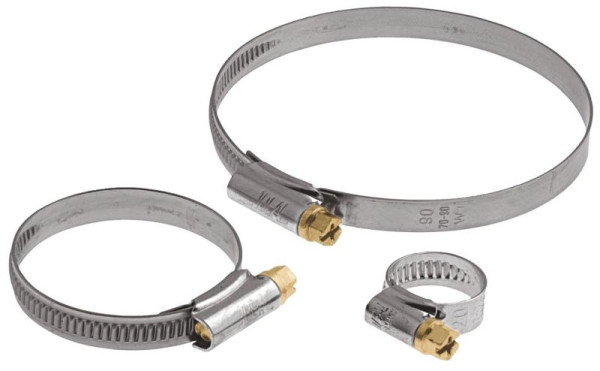 GEKA IDEAL Schlauchschelle "W1", 50-70mm x 9mm breit Stahl-Zn DIN 3017, VE: 50 Stück, 83.3809