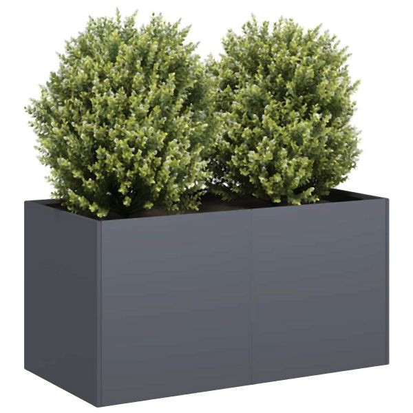 vidaXL Pflanzkübel Anthrazit 80x40x40 cm Kaltgewalzter Stahl, 860670