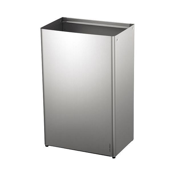 Air Wolf Abfallbehälter mit 60 Liter Volumen, Serie Lobo, H x B x T: 612 x 389 x 250 mm, Edelstahl beschichtet, 40-608