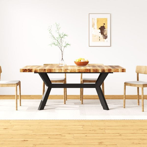 vidaXL Esstisch Massivholz Mango und Stahlgestell 180 cm, 244805