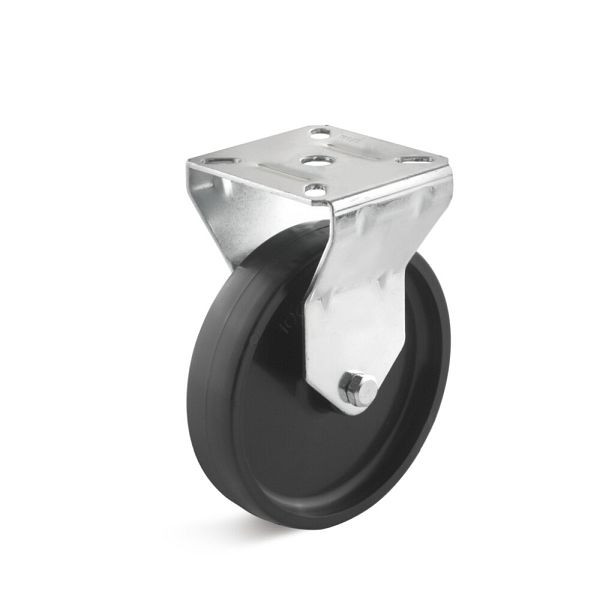 Torwegge Polyamid Apparate Rollen, VE: 4 Stück, Tragfähigkeit 40 kg, Rad-Ø 50 mm, Radbreite 19 mm, Gesamtbauhöhe 71 mm, Bockgehäuse, 0030371