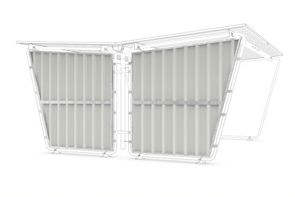WSM Seitenwände für Siegen S26 - S29 Trapezblech links, 102001838